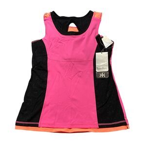 Kyodan Activewear Tank Top Women Medium Pink Nylon‎ Back Pullover